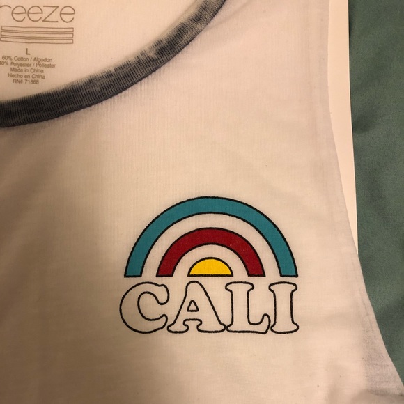 Freeze Long Line Shear CALI Tank Top - Picture 4 of 4